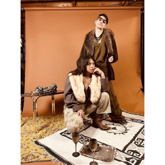 CLEARANCE * Custom Olive Green Tie Dye Comfy Drawstring Wide Leg Lounge Pants - Picture 6 of 6